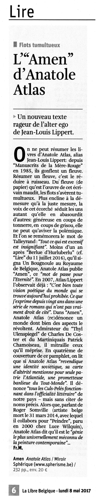  Article de La Libre 