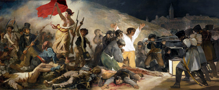La Liberté guidant le peuple de Delacroix avec El Tres del Mayo de Goya La Liberté guidant le peuple avec El Tres del Mayo de Goya