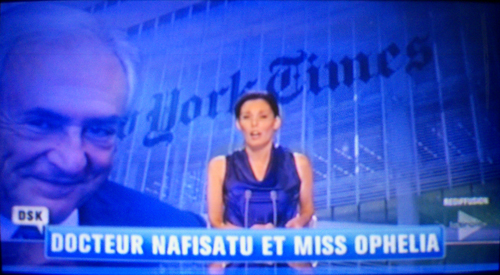 Apparition de DSK et Ophelia au JT du 2 juillet 2011