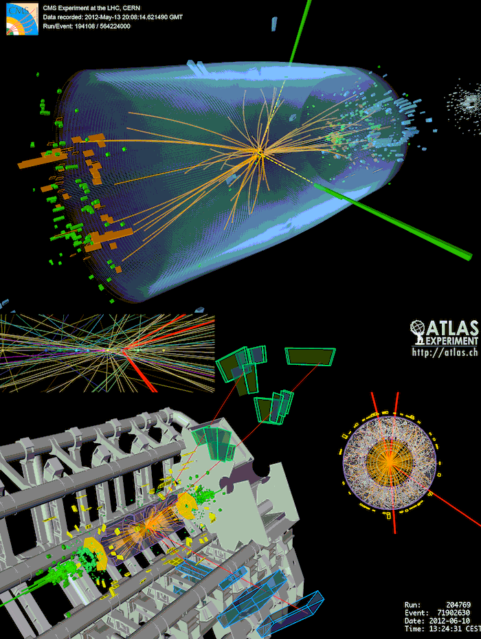  CERN Higgs Events in ATLAS & CMS 
