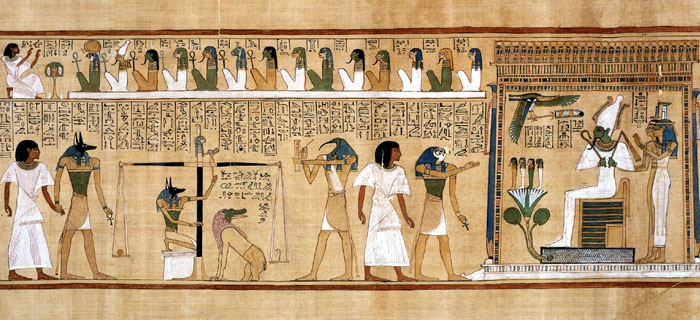  Jugement de la mort en prsence d'Osiris 