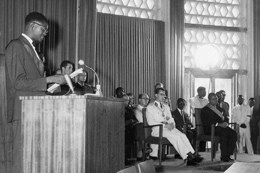 Patrice Lumumba le 30 juin 1960