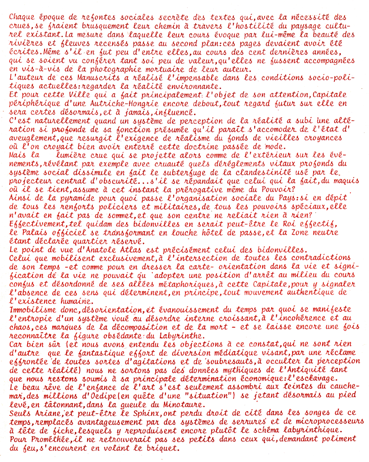 Manuscrits de la Mère Rouge, 4ème de couverture