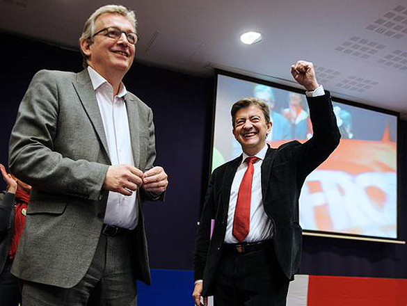  Melenchon et Pierre Laurent 