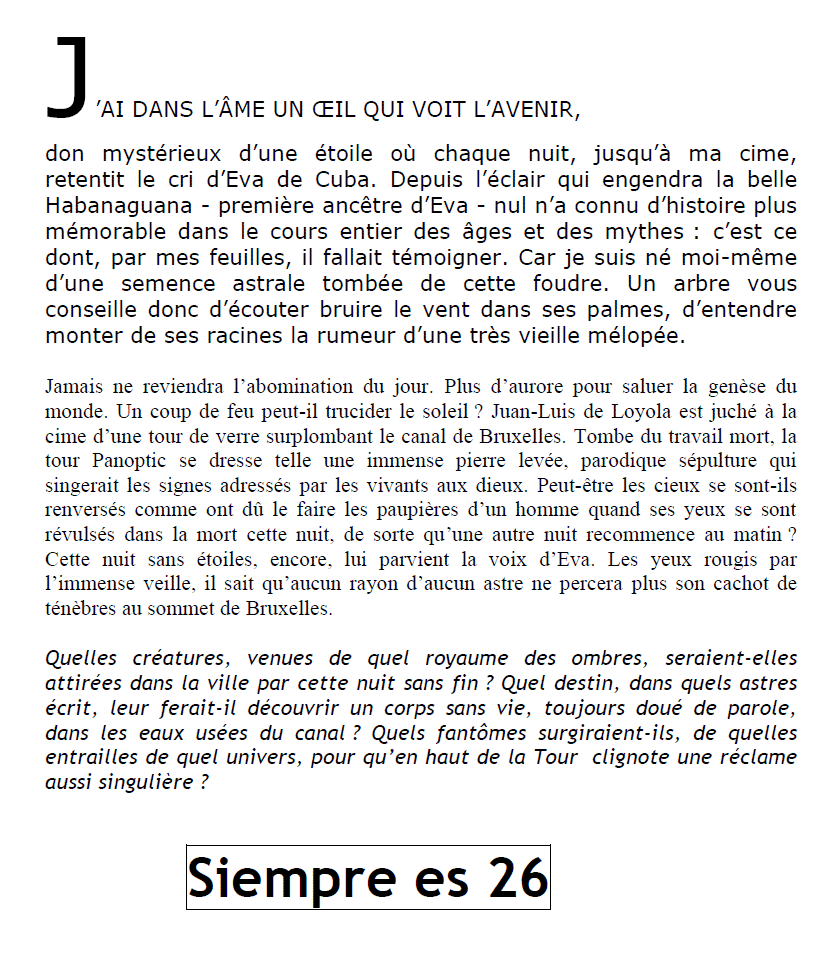 J'ai dans l'âme un oeil qui voit l'avenir