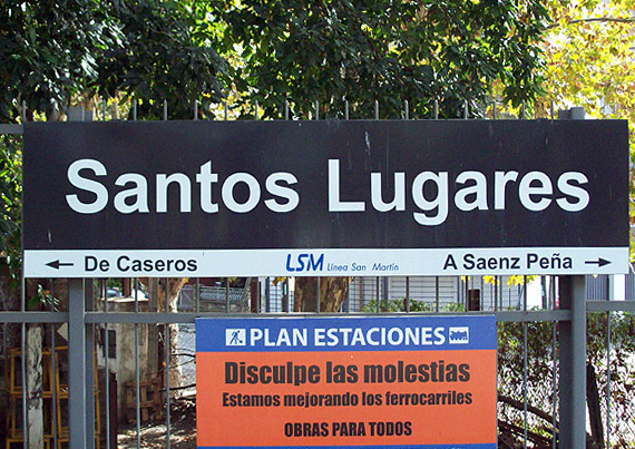 Arrêt Santos Lugares quai de Santos Lugares