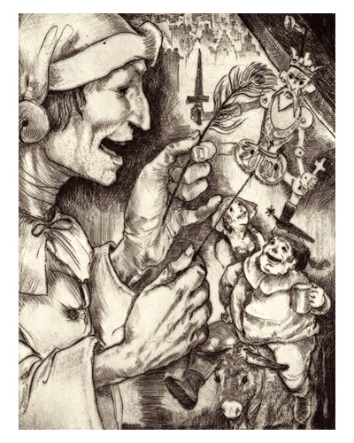 Ulenspiegel, gravure de Nicolas Mathieu Eekman