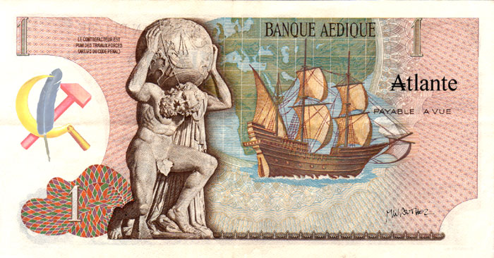  UN Atlante, monnaie imaginale 