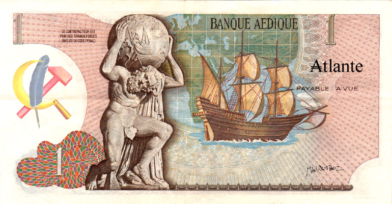 UN Atlante, monnaie imaginale de la Banque aédique 